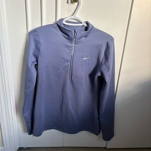 Nike Pro Periwinkle Quarter-Zip Top